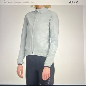 Women's cycling Maap Prime Jacket in grey mist. Brand new with tags on.